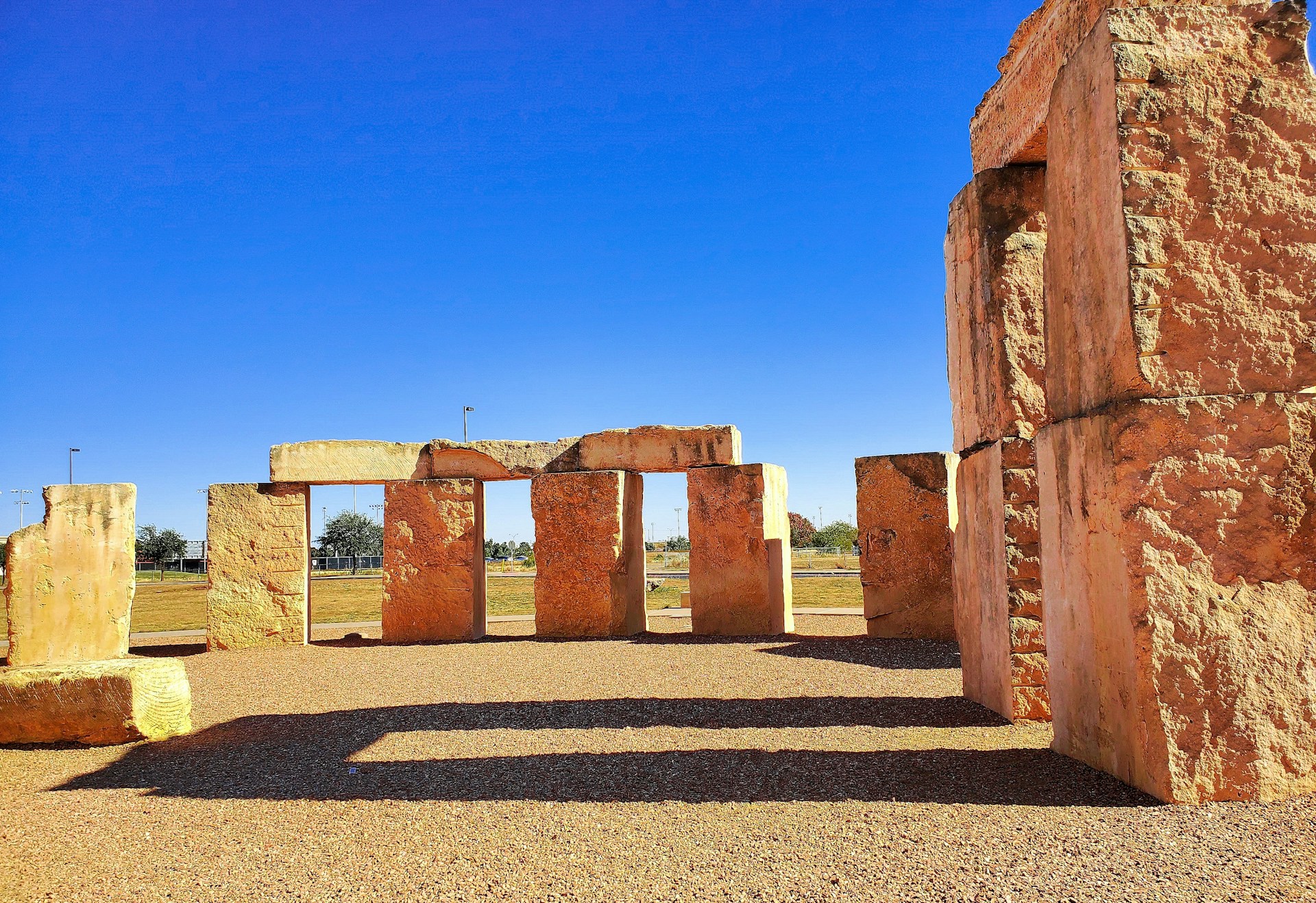 a view of Stonehenge Replica in Odessa, TX